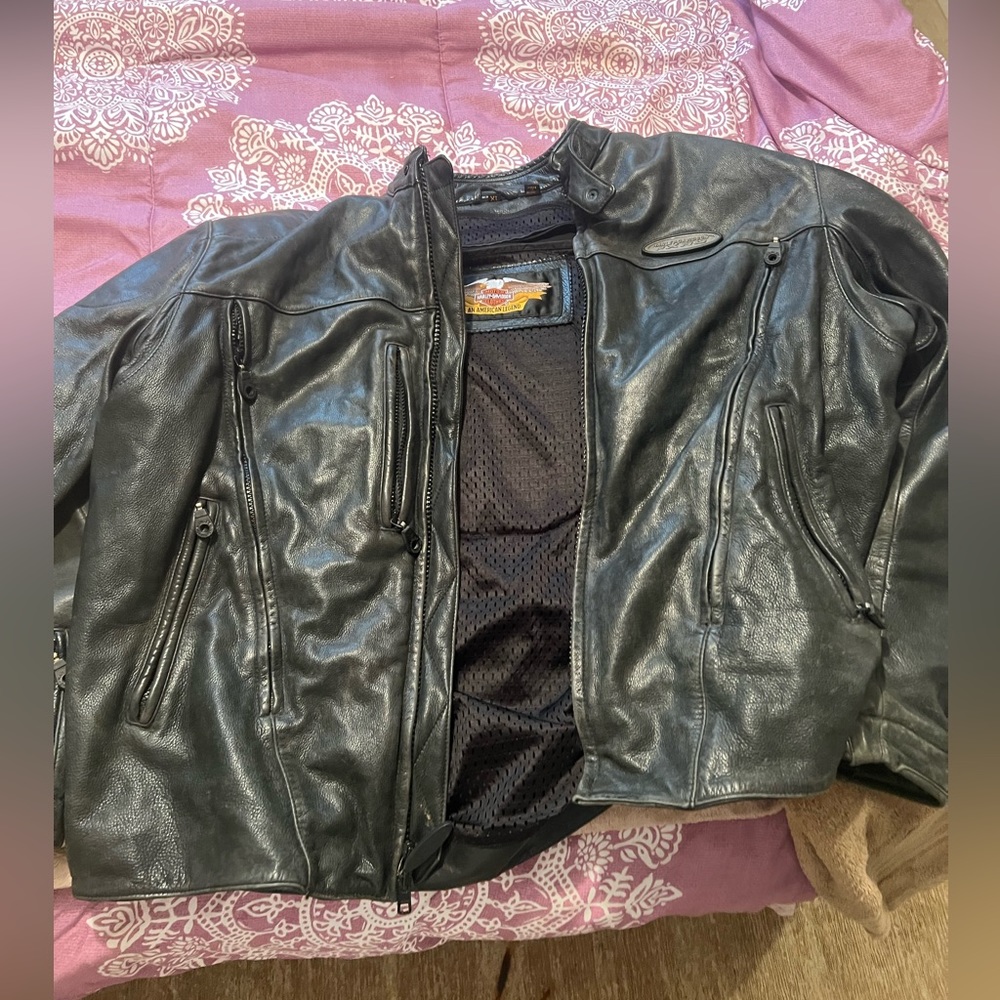 Men’s Harley Davidson FXRG leather jacket